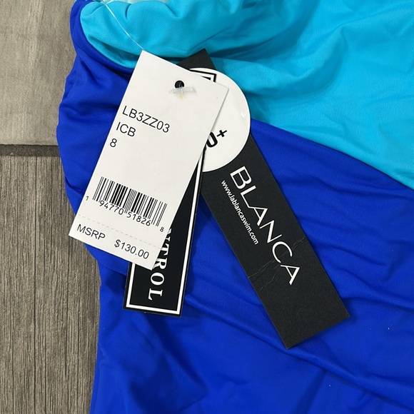 La Blanca Women's One Piece Swimsuit Single Shoulder Tummy Control Bathing Suit - Picture 5 of 5